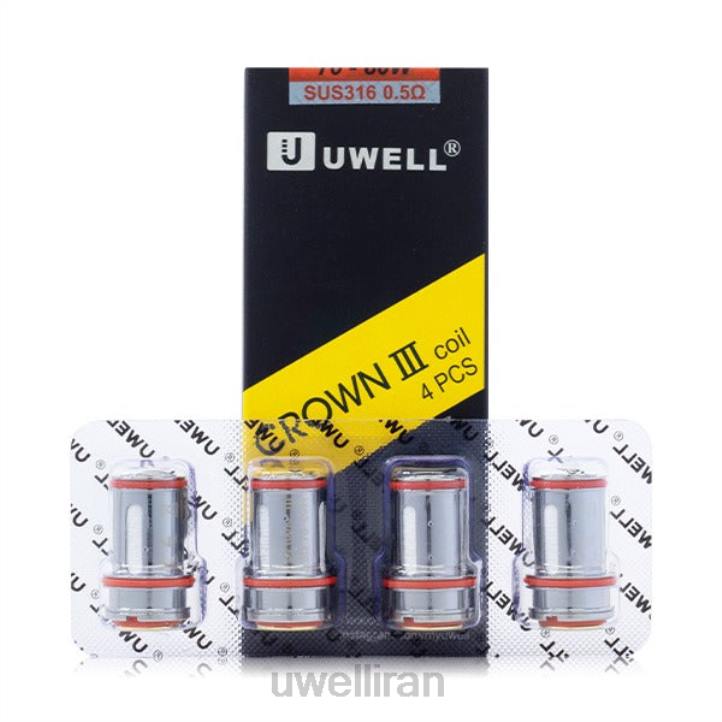 UWELL CROWN 3 کویل (بسته 4 عددی) 0.4 اهم 6DRV92 | UWELL TEHRAN