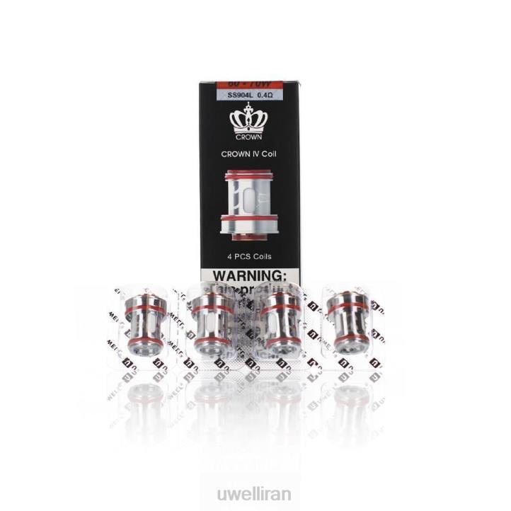 UWELL CROWN 4 کویل های جایگزین (بسته 4 عددی) سیم پیچ دوگانه 0.2 اهم 6DRV182 | UWELL TEHRAN