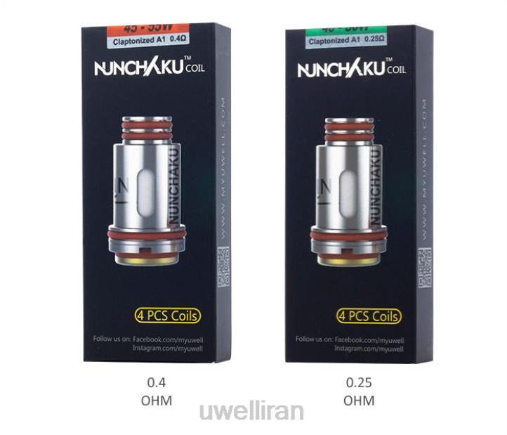 UWELL NUNCHAKU کویل (بسته 4 عددی) 0.25 اهم 6DRV261 | UWELL IRAN