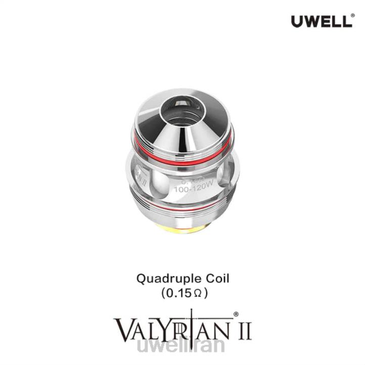 UWELL VALYRIAN 2 کویل های جایگزین (بسته 2 عددی) چهارگانه 0.15 اهم 6DRV31 | UWELL IRAN