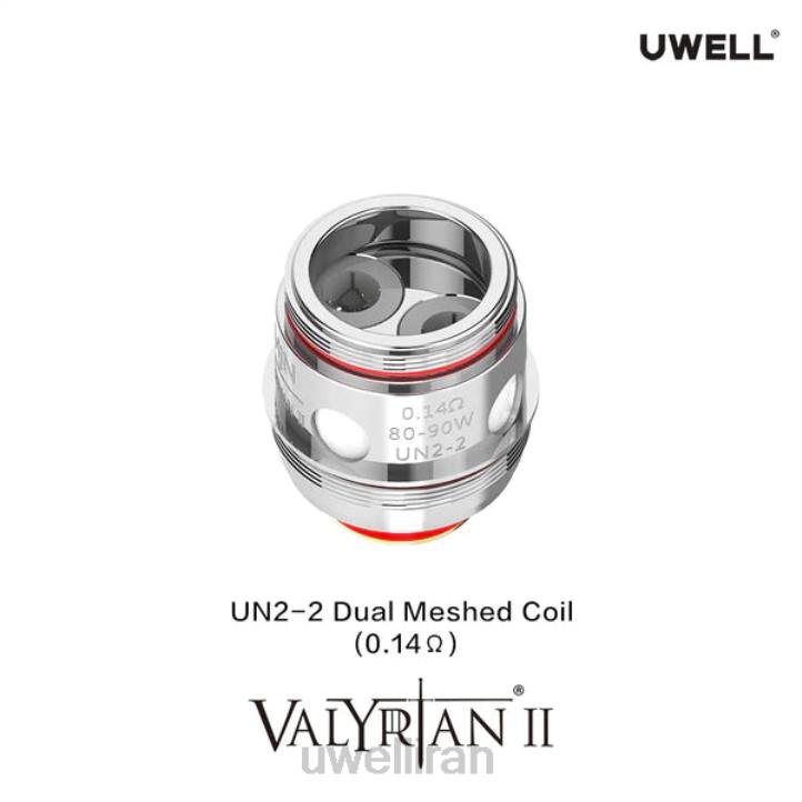 UWELL VALYRIAN 2 کویل های جایگزین (بسته 2 عددی) un2 مش دوگانه 0.14 اهم 6DRV29 | سیگار UWELL