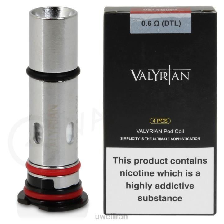 UWELL VALYRIAN کویل های جایگزین غلاف (4 بسته) 1.0 اهم mtl 6DRV33 | UWELL VAPE PRICE