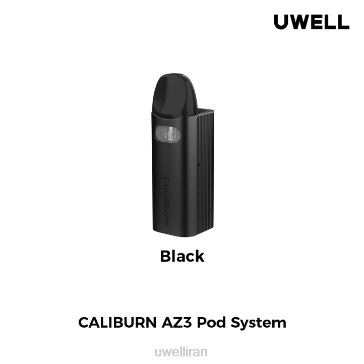 UWELL CALIBURN AZ3 کیت (سیستم غلاف) سیاه 6DRV144 | UWELL VAPE FLAVOURS